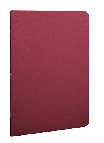 Clairefontaine 733162C Heft (DIN A5, 14,8 x 21 cm, gebund Age Bag liniert) 1 Stück rot von Clairefontaine