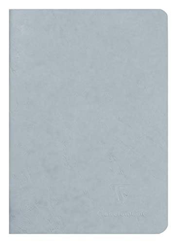 Clairefontaine 733165C Heft AgeBag (DIN A5, 14,8 x 21 cm, liniert, ideal für Ihre Notizen und Zeichnungen, 48 Blatt) 1 Stück grau von Clairefontaine