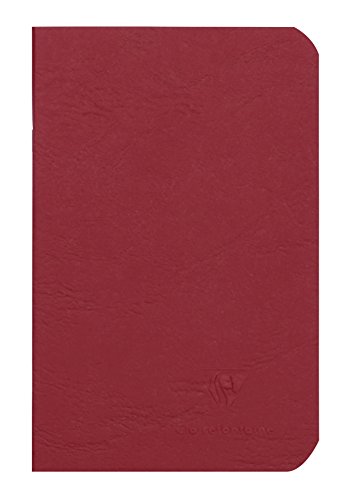 Calligraphe 734102C Heft AgeBag (9 x 14 cm, Taschenformat, ideal für unterwegs, blanko, 48 Blatt) 1 Stück rot von Clairefontaine