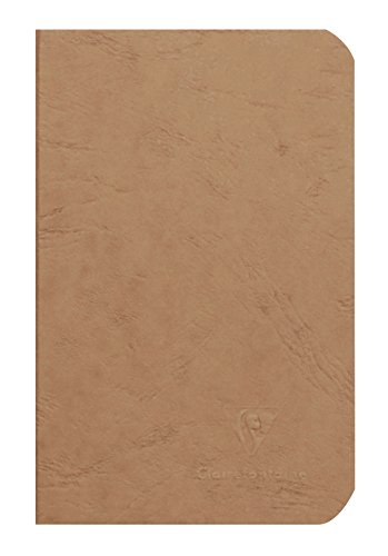 Calligraphe 73410C Heft AgeBag (9 x 14 cm, Taschenformat, ideal für unterwegs, blanko, 48 Blatt) 1 Stück braun von Clairefontaine
