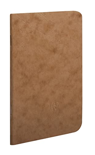 Calligraphe 73416C Heft (gebund Age Bag, liniert, 9 x 14 cm) 1 Stück, 48 Blatt, braun von Clairefontaine