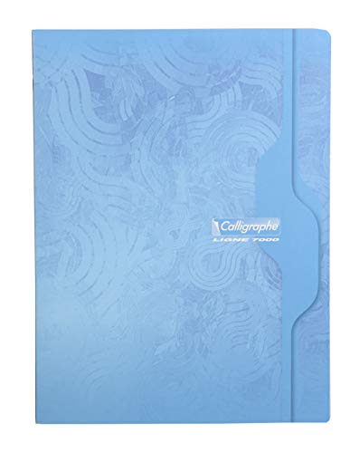 Clairefontaine 7495C - Packung mit 10 Heften Calligraphe geheftet, 48 Blatt, kariert, DIN A4+ 24x32cm, 70g, farbig sortiert, 1 Pack von Calligraphe