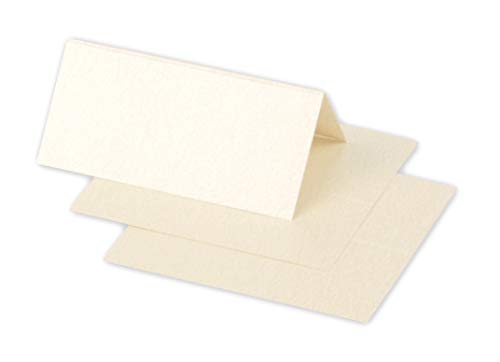 Clairefontaine 75086C Packung mit 25 Tischaufsteller Pollen, 85x80 mm, gefaltet, Perlmutt Elfenbein Clairefontaine 75086C Packung mit 25 Tischaufsteller Pollen, 85x80 mm, gefaltet, Perlmutt Elfenbein von Clairefontaine