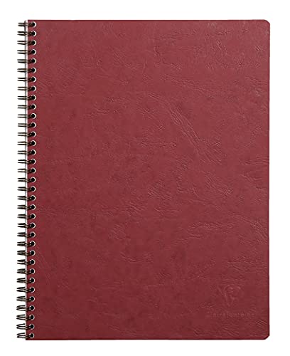 Clairefontaine 782562C - Collegeblock / Heft Age Bag mit Doppelspirale, DIN A4+, 24x32cm, 80 Blatt abtrennbar, perforiert, 4-fach gelocht, liniert, Rot, 1 Stück Clairefontaine 782562C - Collegeblock / Heft Age Bag mit Doppelspirale, DIN A4+, 24x32cm, 80 Blatt abtrennbar, perforiert, 4-fach gelocht, liniert, Rot, 1 Stück von Clairefontaine