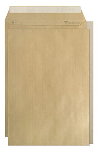 Clairefontaine 7850C - Karton mit 100 Versandtaschen Kraftbraun mit verstärktem Rücken C4-229x324 mm, selbstklebend, 90g, 1 Karton Clairefontaine 7850C - Karton mit 100 Versandtaschen Kraftbraun mit verstärktem Rücken C4-229x324 mm, selbstklebend, 90g, 1 Karton von Clairefontaine