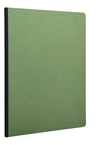 Clairefontaine 791403C Heft A4, Leinen, Age Bag, blanko, 96 Blatt, grün von Clairefontaine