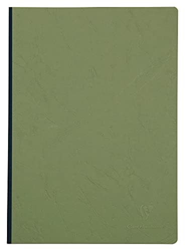 Clairefontaine 791423C Heft A4, Leinen, Age Bag, kariert, 96 Blatt, grün von Clairefontaine
