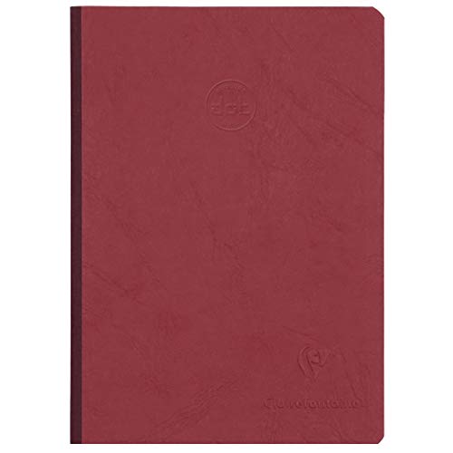 Clairefontaine 795432C Notizbuch, genäht, Rückseite aus Leinen, Rot, A5, 14,8 x 21 cm, 192 Seiten, DOT, helles Papier, Weiß, 90 g, glänzend, Ledermaserung – Kollektion Age Bag Clairefontaine 795432C Notizbuch, genäht, Rückseite aus Leinen, Rot, A5, 14,8 x 21 cm, 192 Seiten, DOT, helles Papier, Weiß, 90 g, glänzend, Ledermaserung – Kollektion Age Bag von Clairefontaine