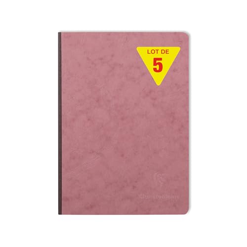 Clairefontaine 795436CPack Age Bag Collection Notizbücher, mit Stoffrücken, genäht, A5, 14,8 x 21 cm, 192 gepunktete Seiten, 90 g, weißes Papier, glänzender Ledereinband, genarbtes Papier, 5 Stück Clairefontaine 795436CPack Age Bag Collection Notizbücher, mit Stoffrücken, genäht, A5, 14,8 x 21 cm, 192 gepunktete Seiten, 90 g, weißes Papier, glänzender Ledereinband, genarbtes Papier, 5 Stück von Clairefontaine