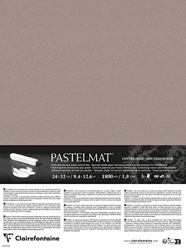 Clairefontaine 796019C - Packung mit 5 Bogen Pastelmat kaschiert, DIN A4+, 24x32cm, praktisch und sicher, 360g, Dunkelgrau, 1 Pack Clairefontaine 796019C - Packung mit 5 Bogen Pastelmat kaschiert, DIN A4+, 24x32cm, praktisch und sicher, 360g, Dunkelgrau, 1 Pack von Clairefontaine