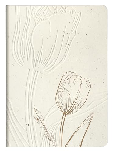 Clairefontaine 813066C – Tulip Paper Notizbuch, Fadenheft, A5, 14,8 x 21 cm, 64 Seiten, Punkte von Clairefontaine
