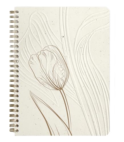 Clairefontaine 813068C - Notizheft Tulip paper, mit Doppelspirale DIN A5 14,8x21 cm, 74 Blatt, dots/punktkariert, 1 Stück Clairefontaine 813068C - Notizheft Tulip paper, mit Doppelspirale DIN A5 14,8x21 cm, 74 Blatt, dots/punktkariert, 1 Stück von Clairefontaine