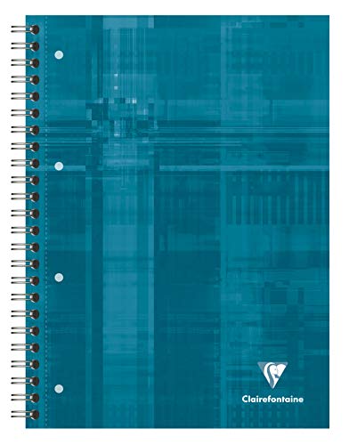 Clairefontaine 8211C - Packung mit 5 Heften Bind'O Block mit Spiralbindung DIN A4+ 22,5x29,7 cm, 80 Blatt, französische Lineatur, 90 g, farbig sortiert, 1 Pack Clairefontaine 8211C - Packung mit 5 Heften Bind'O Block mit Spiralbindung DIN A4+ 22,5x29,7 cm, 80 Blatt, französische Lineatur, 90 g, farbig sortiert, 1 Pack von Clairefontaine