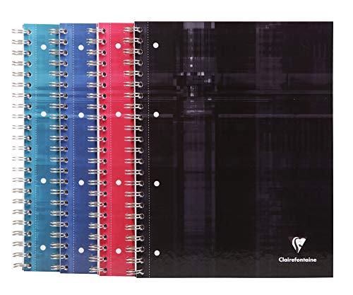 Clairefontaine 8215C Bind´O Block Konferenzblock (A4+, 22,5 x 29,7 cm, liniert mit Rand, 80 Blatt, 90g) 1 Stück farbig sortiert von Clairefontaine