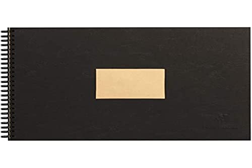 Clairefontaine 8372C Skizzenblock mit Doppelspirale und Kraftpapier, Din A4, 12 x 29.7 cm, 60 Blatt, 90 g Packung, braun von Clairefontaine