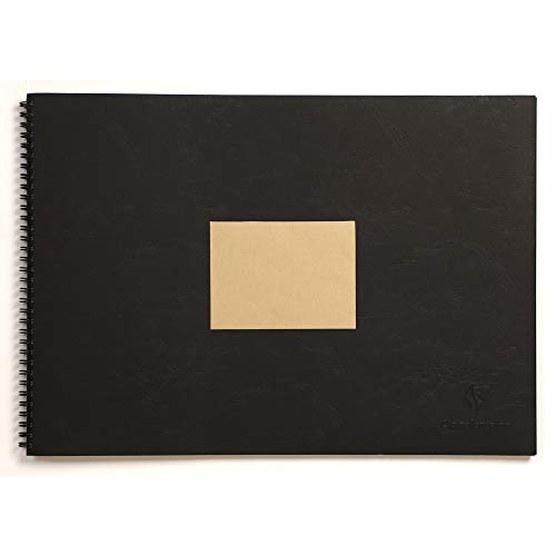 Clairefontaine 8373C Skizzenblock mit Doppelspirale und Kraftpapier, Din A3, 29.7 x 42 cm, 60 Blatt, 90 g Packung, braun von Clairefontaine
