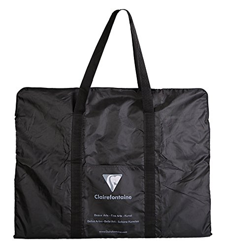 Clairefontaine 90130C Transporttasche von Zeichenmappen (59 x 75 cm, ideal zum Transport Ihrer Kunstwerke, Polyamid) schwarz von Clairefontaine