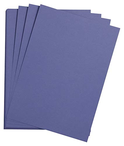 Clairefontaine 90780C - Packung mit 25 Bogen Zeichenpapier Etival Color, DIN A3, 29,7 x 42cm, 160g, 1 Pack Ultramarinblau von Clairefontaine