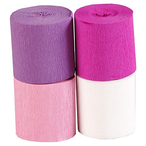 Clairefontaine 914291C - Packung mit 4 Streifen feuerfestes Krepppapier, 5cmx10m, sehr weich, elastisch und widerstandsfähig, einfach anzuwenden, ideal für Deko und Blumen, Rosa sortiert, 1 Pack Clairefontaine 914291C - Packung mit 4 Streifen feuerfestes Krepppapier, 5cmx10m, sehr weich, elastisch und widerstandsfähig, einfach anzuwenden, ideal für Deko und Blumen, Rosa sortiert, 1 Pack von Clairefontaine