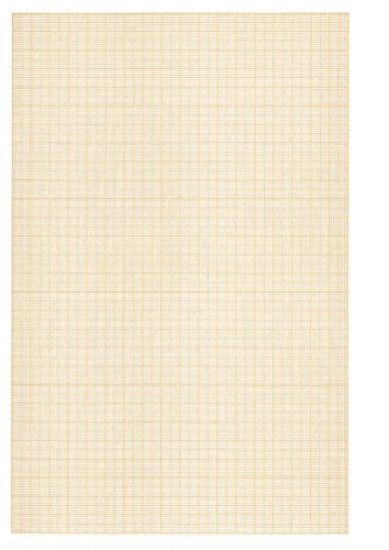Clairefontaine 93550C - Packung mit 50 Blatt Millimeterpapier, 50 x 65 cm, 90 g, ideal für technische Zeichnen, 1 Pack, weiß von Clairefontaine