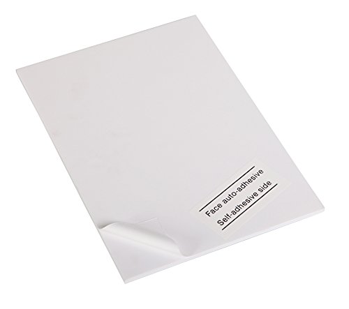 Clairefontaine 93612C Packung (mit 5 Schaumkartons, selbstklebend, 50 x 65 cm, 5 mm, ideal für Modellieren und Dekorationsarbeiten, leicht und einfach zu bearbeiten, chlorfrei) 5er Pack weiß von Clairefontaine