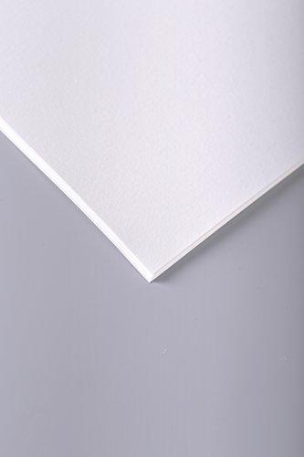 Clairefontaine 93708C Zeichenpapier Papier à grain (125 g, gekörnt, ideal für Trockentechniken, 25 Blatt, 50 x 65 cm) weiß von Clairefontaine