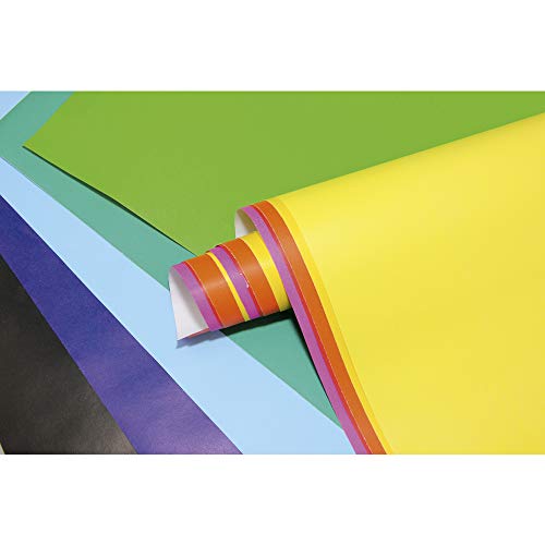 Clairefontaine 93800C - Packung mit 25 Bögen Plakatpapier, 60x80cm, 90g, kräftige farben, farbig sortiert von Clairefontaine