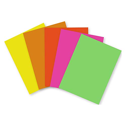 Clairefontaine 93922C - Packung mit 100 Bögen Plakatpapier, DIN A3, Neonfarben sortiert von Clairefontaine