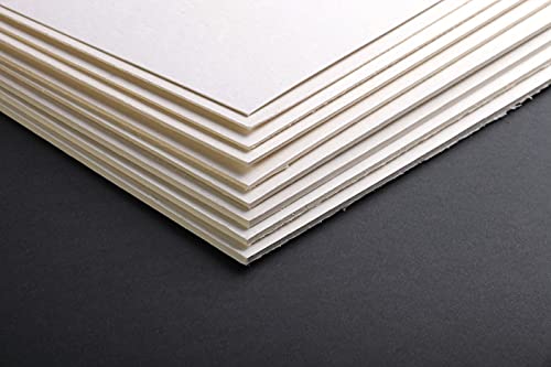 Clairefontaine 93980C Packung (mit 10 Bögen Pappe, 60 x 80 cm, 2mm, 1300 g, ideal für Modellbau, leicht und glatt, 100% recycelt) 10er Pack grau von Clairefontaine