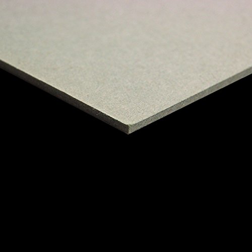 Clairefontaine 93992C Packung (mit 10 Bögen Pappe, 50 x 65 cm, 2,5 mm, 1625 g, ideal für Modellbau, leicht und glatt, 100% recycelt) 10er Pack grau von Clairefontaine