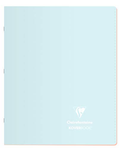 Clairefontaine 951481C - Packung mit 10 Heften Koverbook Blush PP, 17x22 cm, 48 Blatt, französische Lineatur, 90g, farbig sortiert, 1 Pack von Clairefontaine