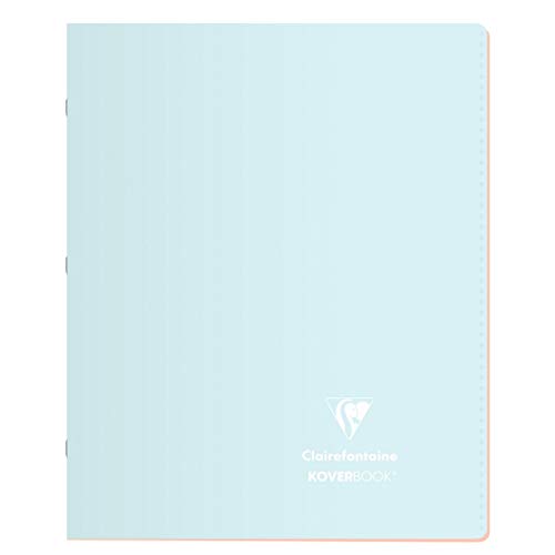 Clairefontaine 951881C - Heft Koverbook Blush, 17x22 cm, 48 Blatt 90g, liniert mit Rand, zweifarbiger Einband aus blickdichtem Polypropylen, farbig sortiert, 1 Stück von Calligraphe