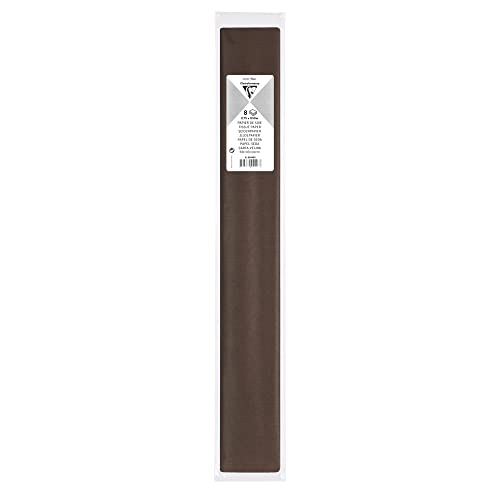 Clairefontaine 95449C - Packung mit 8 Bogen Seidenpapier, 18g, 50x75cm, ideal für Deko und Bastelaktivitäten, Schokoladenbraun, 1 Stück Clairefontaine 95449C - Packung mit 8 Bogen Seidenpapier, 18g, 50x75cm, ideal für Deko und Bastelaktivitäten, Schokoladenbraun, 1 Stück von Clairefontaine