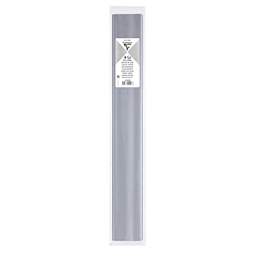 Clairefontaine 95476C Seidenpapier Pack Wasserfest, 50 x 75 cm, 8 Blatt, 18 g, silber Clairefontaine 95476C Seidenpapier Pack Wasserfest, 50 x 75 cm, 8 Blatt, 18 g, silber von Clairefontaine