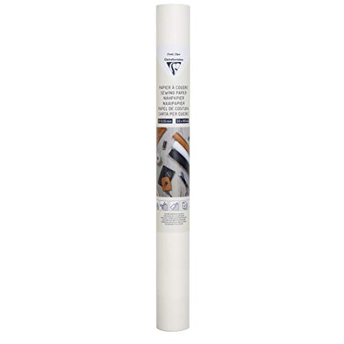 Clairefontaine 95533C – 1 Rolle zum Aufnähen, 50 x 100 cm, Weiß Clairefontaine 95533C – 1 Rolle zum Aufnähen, 50 x 100 cm, Weiß von Clairefontaine