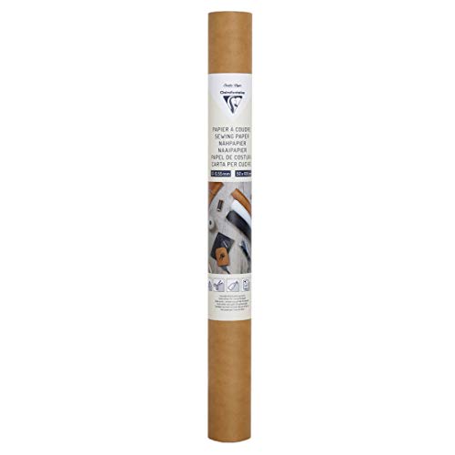 Clairefontaine 95534C – Eine Rolle zum Aufnähen, 50 x 100 cm, Kraftpapier von Clairefontaine