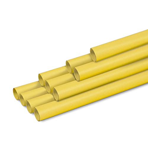 Clairefontaine 95715C – Karton mit 10 Rollen gerilltes Kraftpapier 65g, 3mx0,70m, Zitronengelb, 1 Karton Clairefontaine 95715C – Karton mit 10 Rollen gerilltes Kraftpapier 65g, 3mx0,70m, Zitronengelb, 1 Karton von Clairefontaine