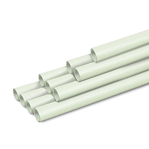 Clairefontaine 95721C – Karton mit 10 Rollen gerilltes Kraftpapier 65g, 3mx0,70m, Knospengrün, 1 Karton von Clairefontaine