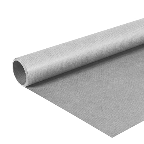 Clairefontaine 95732C - Rolle Kraftpapier, 3 x 0,70 m, 65 g, ideal für Ihre Bastelprojekte und DIY, Grau, 1 Rolle von Clairefontaine