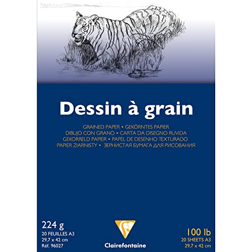 Clairefontaine 96027C Zeichenblock, Din A3, 29.7 x 42 cm, 224 g, 20 Blatt, weiß Clairefontaine 96027C Zeichenblock, Din A3, 29.7 x 42 cm, 224 g, 20 Blatt, weiß von Clairefontaine