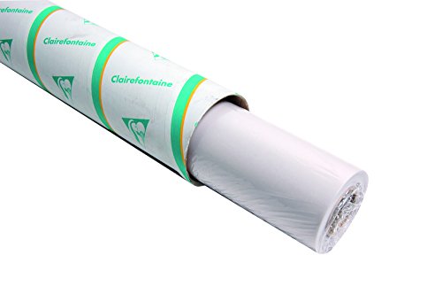 Clairefontaine 96518C Rolle Transparentpapier, 90 cm x 20 m, 90/95g, ideal für technische Zeichnen, 1 Rolle von Clairefontaine