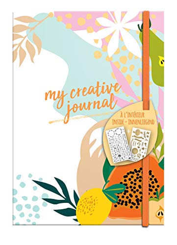 Clairefontaine 97405C Heft My Creative Journal DIN A5, 208 Seiten, Dot Lineatur, 90g/qm, 1 Stück, Fruity von Clairefontaine