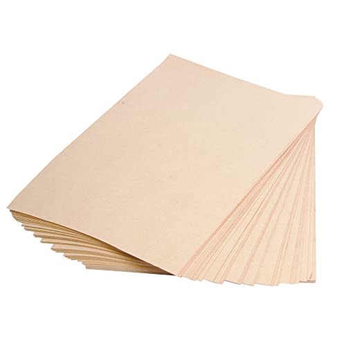 Clairefontaine 975001C Ries Kraftpapier (ideal für Trockentechnicken, 120 g DIN A4, 21 x 29,7 cm, 25 Blatt) kartonbraun von Clairefontaine