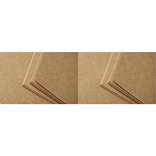 Clairefontaine 975007C Packung mit 25 Blatt Kraftpapier (160g, DIN A4, 21 x 29,7 cm, ideal für Kunstprojekte und zum Einpacken) braun (Packung mit 2) von Clairefontaine