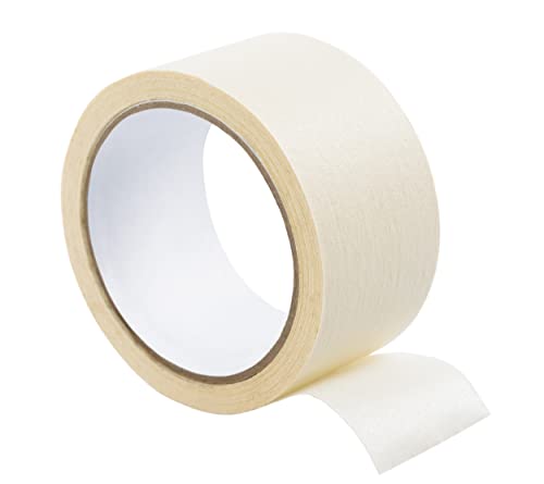 Clairefontaine 975160C - Klebebandrolle, Ruban Masking Tape, selbstklebend, 4,8 cm x 50 m, Ø 30 mm, Weiß, 1 Rolle von Clairefontaine