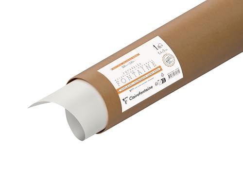 Clairefontaine 976036C - Rolle Aquarellpapier Fontaine extraweiß satiniert, 1,4x5m, 300g, 1 Stück Clairefontaine 976036C - Rolle Aquarellpapier Fontaine extraweiß satiniert, 1,4x5m, 300g, 1 Stück von Clairefontaine