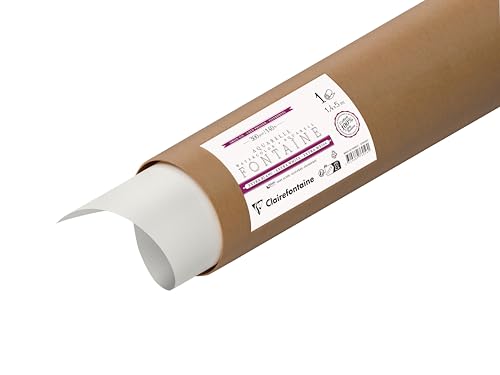 Clairefontaine 976056C - Rolle Aquarellpapier Fontaine Extraweiß feinkörnig, 300g, 1,4x5m, 1 Rolle Clairefontaine 976056C - Rolle Aquarellpapier Fontaine Extraweiß feinkörnig, 300g, 1,4x5m, 1 Rolle von Clairefontaine