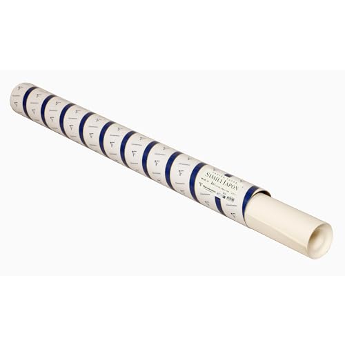 Clairefontaine 976149C - Rolle Zeichenpapier Simili Japon, 250g 100% reiner Zellulose, 1,30x10m, ideal für Reliefgravuren und Flachdrucktechniken, Elfenbein, 1 Rolle Clairefontaine 976149C - Rolle Zeichenpapier Simili Japon, 250g 100% reiner Zellulose, 1,30x10m, ideal für Reliefgravuren und Flachdrucktechniken, Elfenbein, 1 Rolle von Clairefontaine