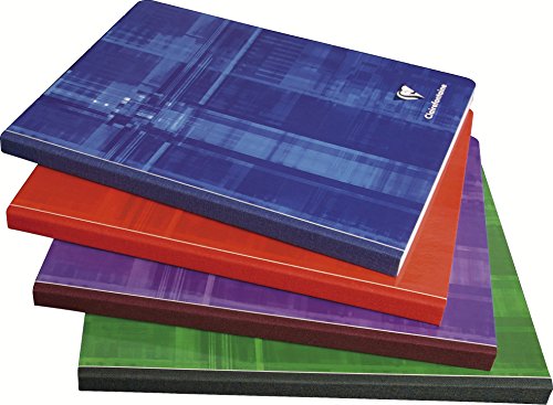 Clairefontaine 9762C - Heft geleimt, 17x22 cm, 144 Blatt, kariert, 90g, farbig sortiert, 1 Stück von Clairefontaine