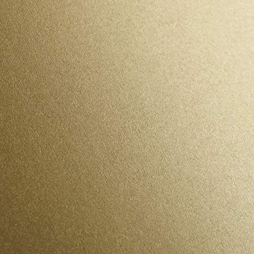 Clairefontaine 97980C Packung (mit 25 Bögen Zeichenpapier Maya, DIN A1, 59,4 x 84 cm, 270g, glatt, ideal für Trockentechnik und Einrahmen) gold von Clairefontaine